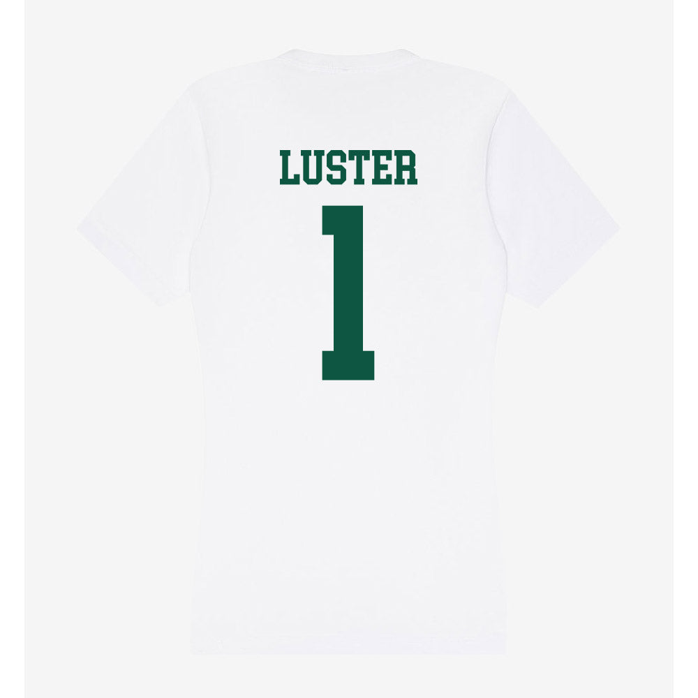 Northern Michigan - NCAA Men's Basketball : Biggie Luster - Women's V-Neck T-Shirt-1