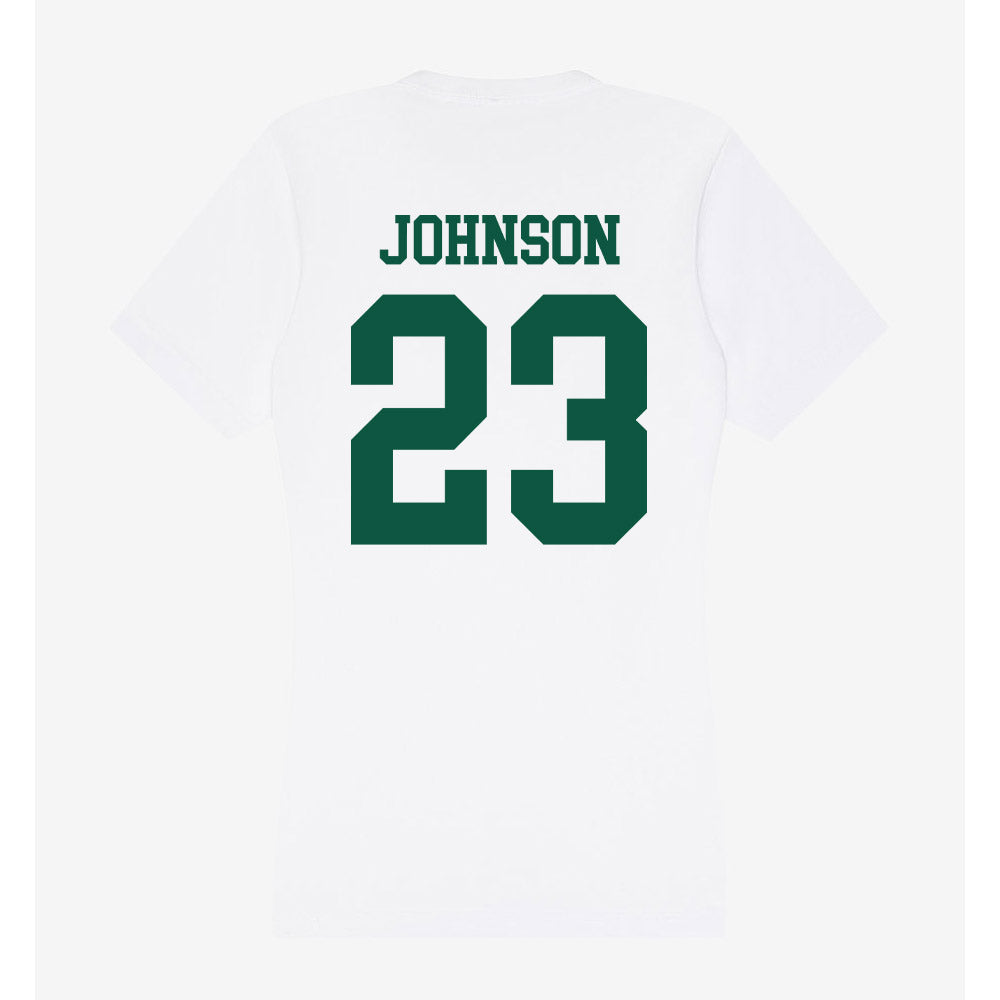 Northern Michigan - NCAA Men's Ice Hockey : Evan Johnson - Women's V-Neck T-Shirt-1