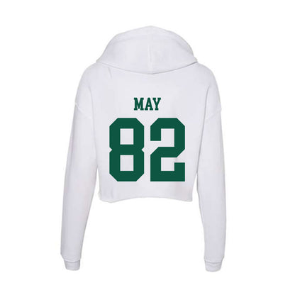 Northern Michigan - NCAA Football : Hayden May - Women's Crop Fleece Hoodie-1