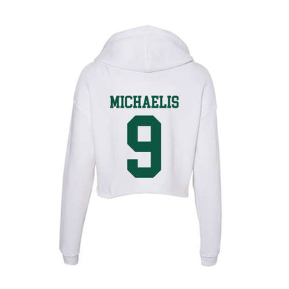 Northern Michigan - NCAA Men's Ice Hockey : Zach Michaelis - Women's Crop Fleece Hoodie-1