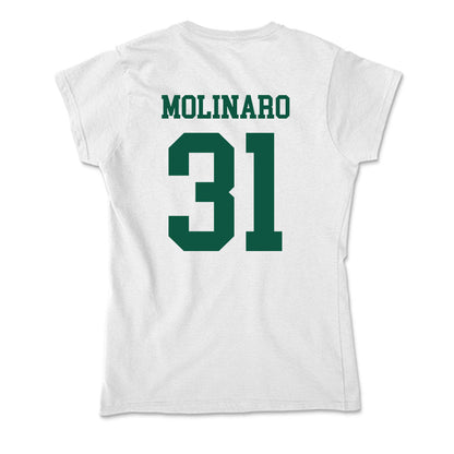 Northern Michigan - NCAA Men's Ice Hockey : Julian Molinaro - Soft Style Women’s T-Shirt-1