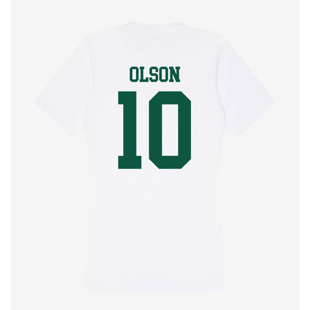 Northern Michigan - NCAA Football : Isaac Olson - Women's V-Neck T-Shirt-1