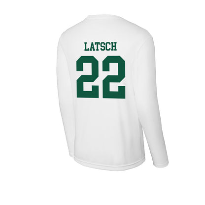 Northern Michigan - NCAA Men's Ice Hockey : Tanner Latsch - Activewear Long Sleeve T-Shirt-1