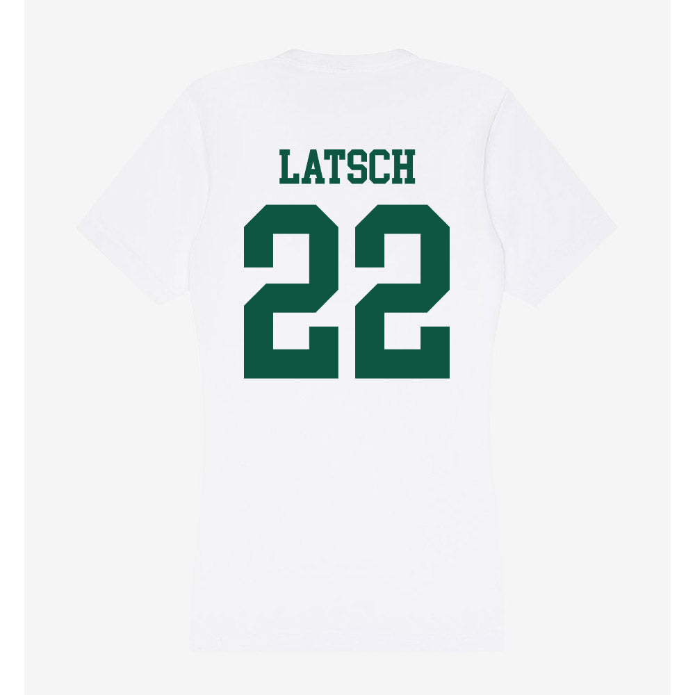 Northern Michigan - NCAA Men's Ice Hockey : Tanner Latsch - Women's V-Neck T-Shirt-1