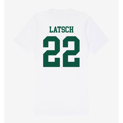 Northern Michigan - NCAA Men's Ice Hockey : Tanner Latsch - Women's V-Neck T-Shirt-1