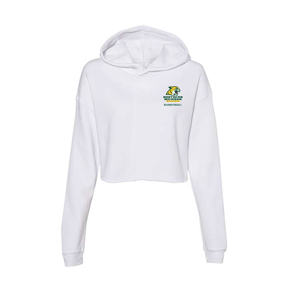 Northern Michigan - NCAA Men's Basketball : Biggie Luster - Women's Crop Fleece Hoodie-0