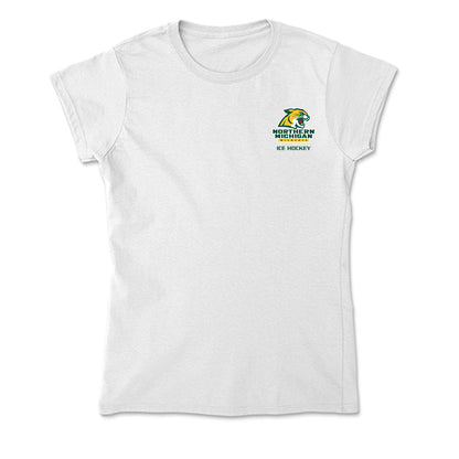 Northern Michigan - NCAA Men's Ice Hockey : Anthony Cliche - Soft Style Women’s T-Shirt-0