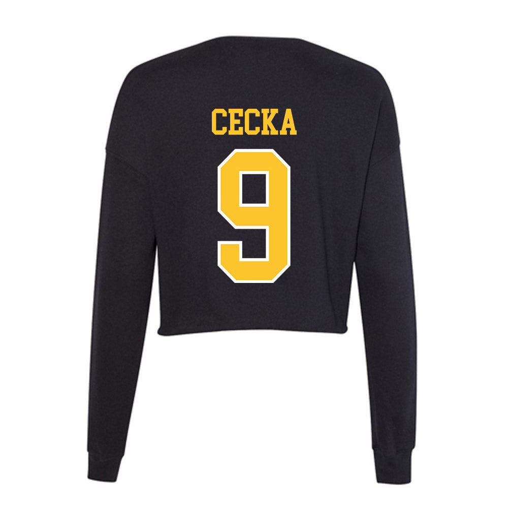 PLU - NCAA Women's Lacrosse : Gracie Cecka - Women's Cropped Crew Fleece-1