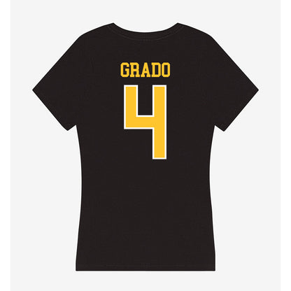 PLU - NCAA Softball : Mya Grado - Women's V-Neck T-Shirt-1