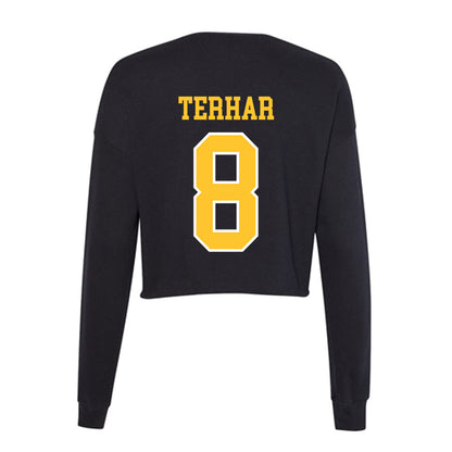 PLU - NCAA Women's Lacrosse : Peyton Terhar - Women's Cropped Crew Fleece-1