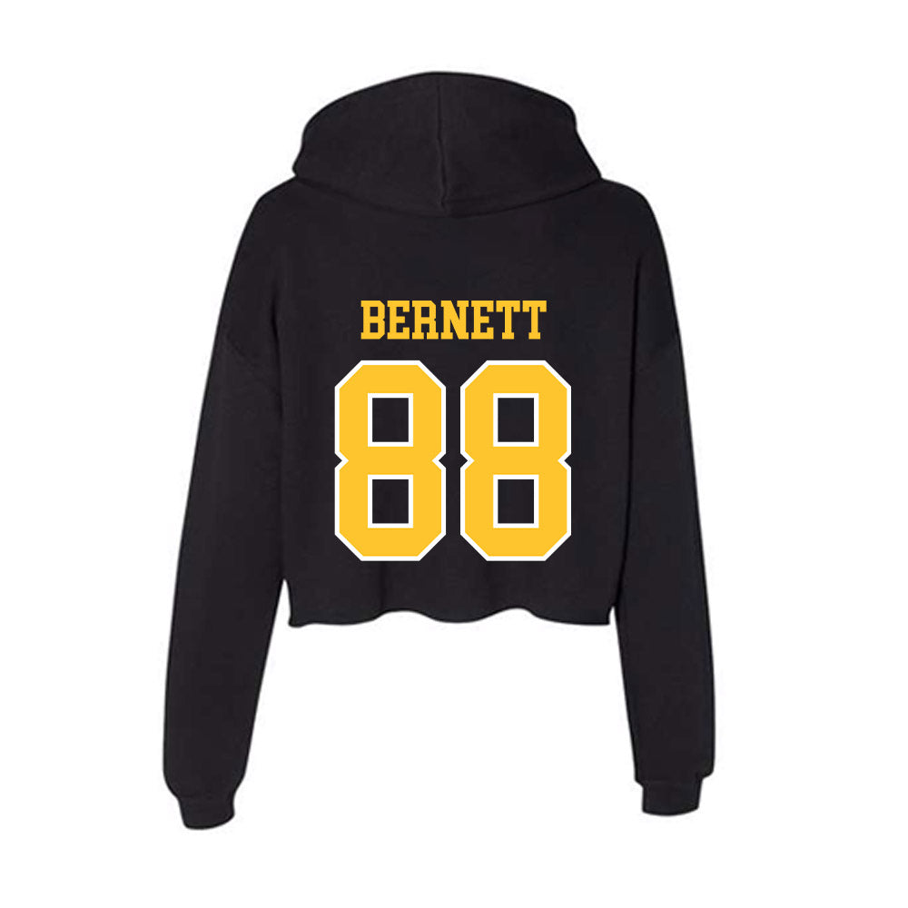 PLU - NCAA Football : Keon Bernett - Women's Crop Fleece Hoodie-1