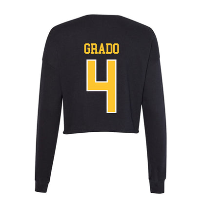 PLU - NCAA Softball : Mya Grado - Women's Cropped Crew Fleece-1