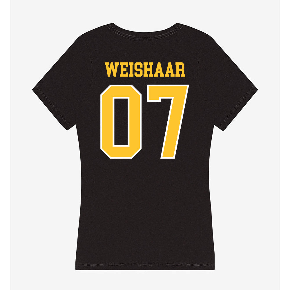 PLU - NCAA Women's Lacrosse : Allie Weishaar - Women's V-Neck T-Shirt-1