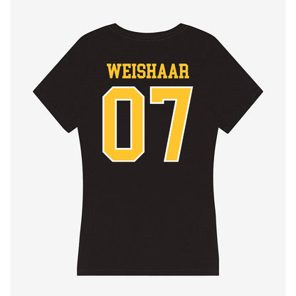 PLU - NCAA Women's Lacrosse : Allie Weishaar - Women's V-Neck T-Shirt-1