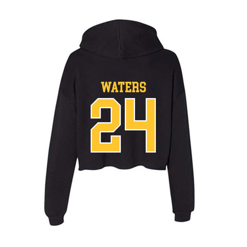 PLU - NCAA Football : Davyn Waters - Women's Crop Fleece Hoodie-1