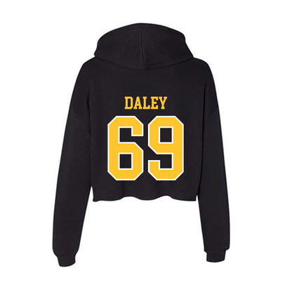 PLU - NCAA Football : Aron Daley - Women's Crop Fleece Hoodie-1