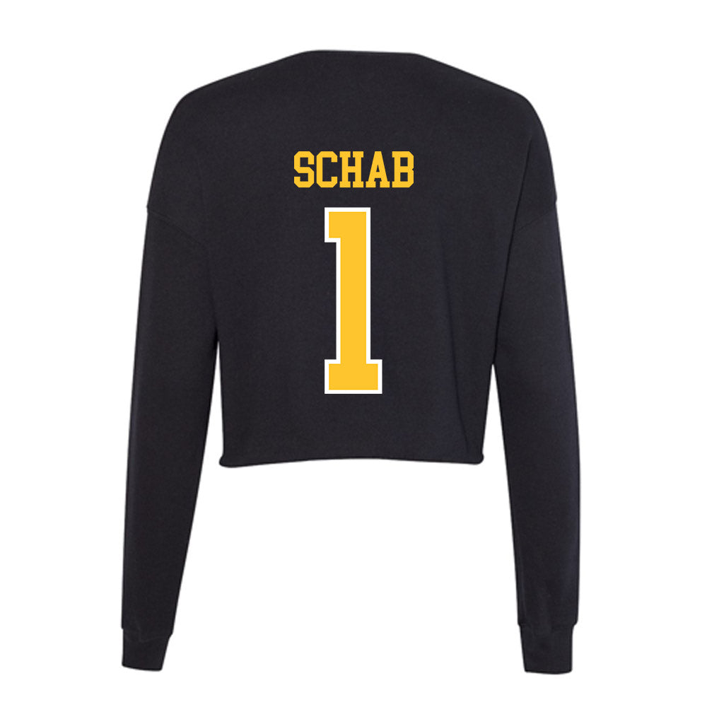 PLU - NCAA Women's Lacrosse : Auslyn Schab - Women's Cropped Crew Fleece-1