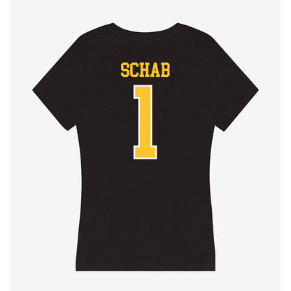 PLU - NCAA Women's Lacrosse : Auslyn Schab - Women's V-Neck T-Shirt-1