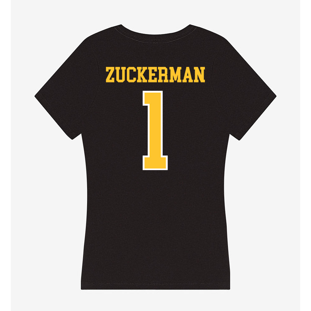 PLU - NCAA Men's Basketball : Zach Zuckerman - Women's V-Neck T-Shirt-1