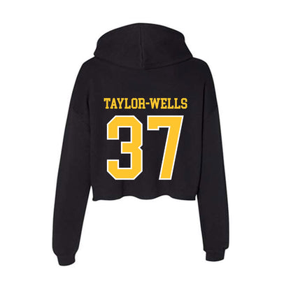PLU - NCAA Football : Mason Taylor-Wells - Women's Crop Fleece Hoodie-1