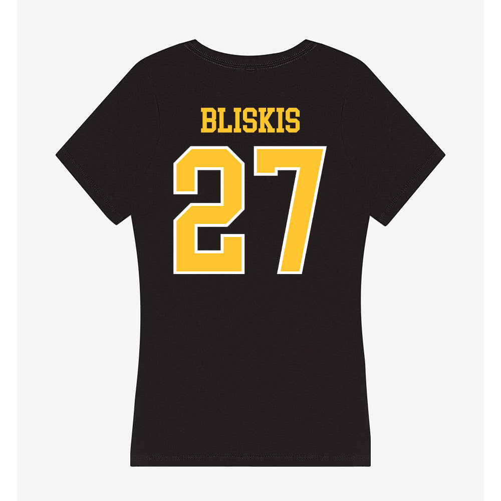 PLU - NCAA Men's Soccer : Owen Bliskis - Women's V-Neck T-Shirt-1