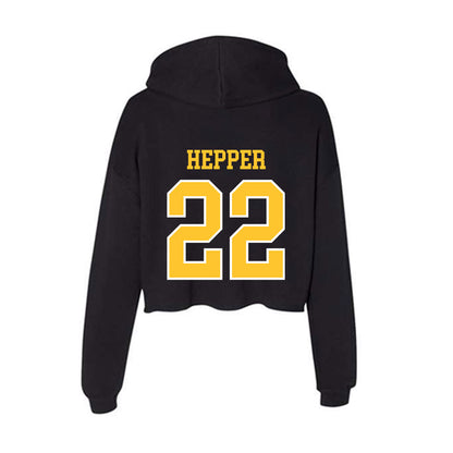 PLU - NCAA Men's Basketball : Mack Hepper - Women's Crop Fleece Hoodie-1