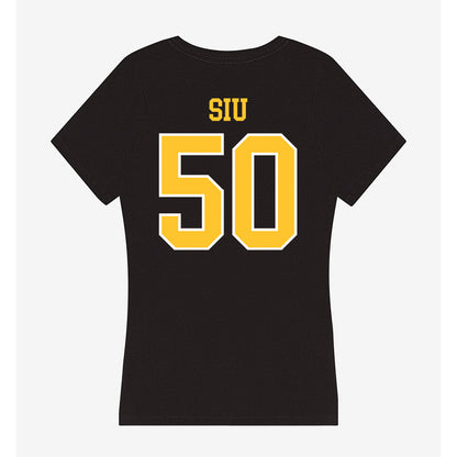 PLU - NCAA Softball : Alexa Siu - Women's V-Neck T-Shirt-1