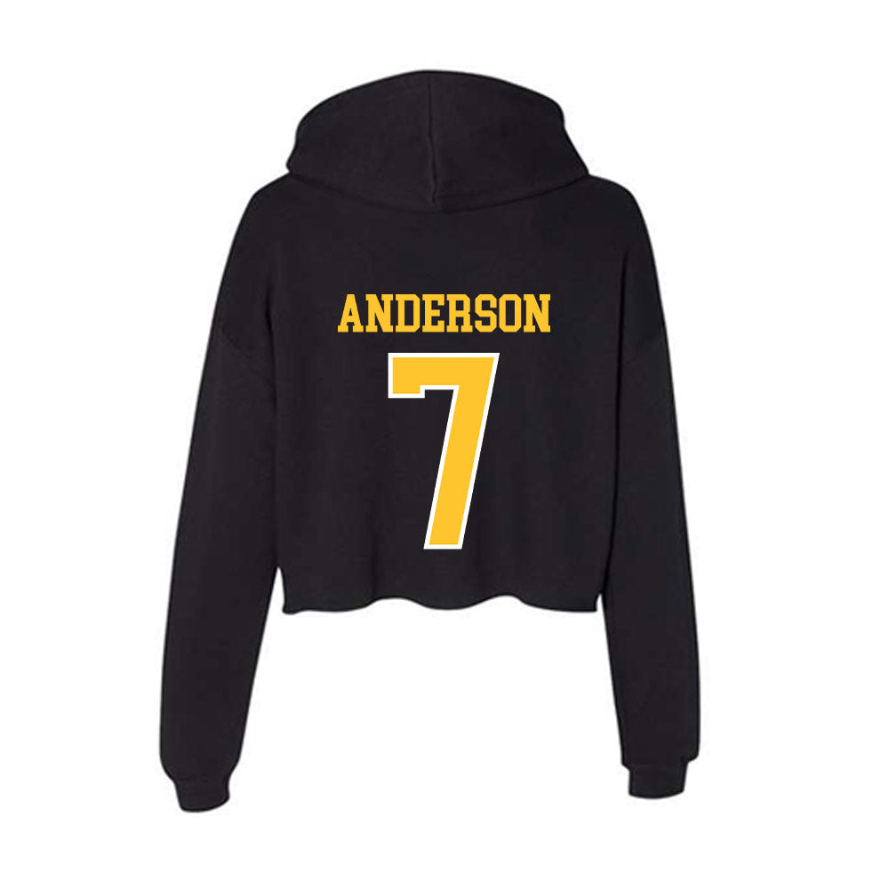 PLU - NCAA Softball : Maiya Anderson - Women's Crop Fleece Hoodie-1