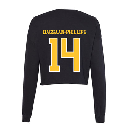 PLU - NCAA Football : Greysen Dagsaan-Phillips - Women's Cropped Crew Fleece-1