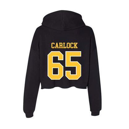 PLU - NCAA Football : Jack Carlock - Women's Crop Fleece Hoodie-1
