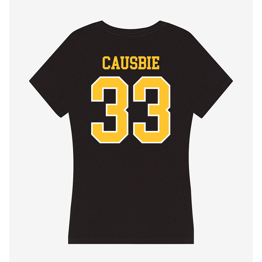 PLU - NCAA Women's Soccer : Julia Causbie - Women's V-Neck T-Shirt-1
