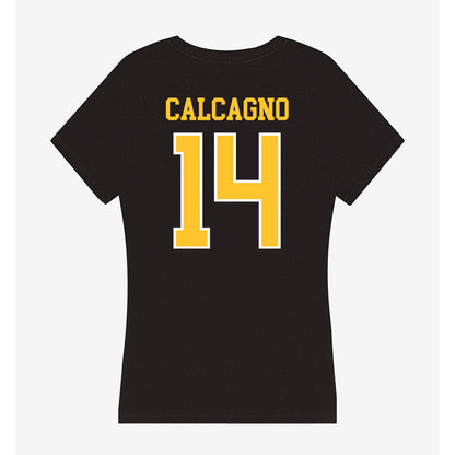 PLU - NCAA Softball : Morgan Calcagno - Women's V-Neck T-Shirt-1