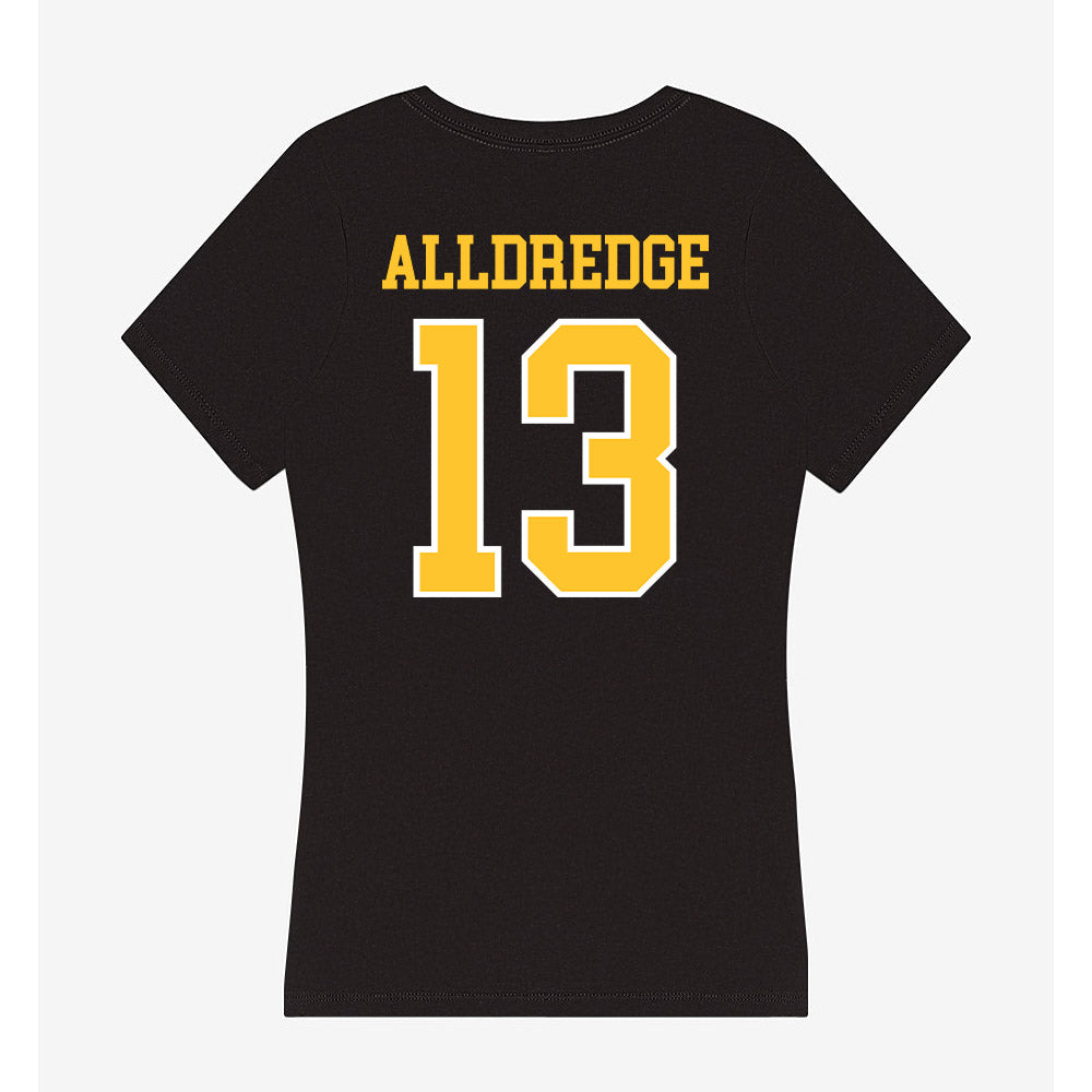PLU - NCAA Women's Lacrosse : Taylee Alldredge - Women's V-Neck T-Shirt-1