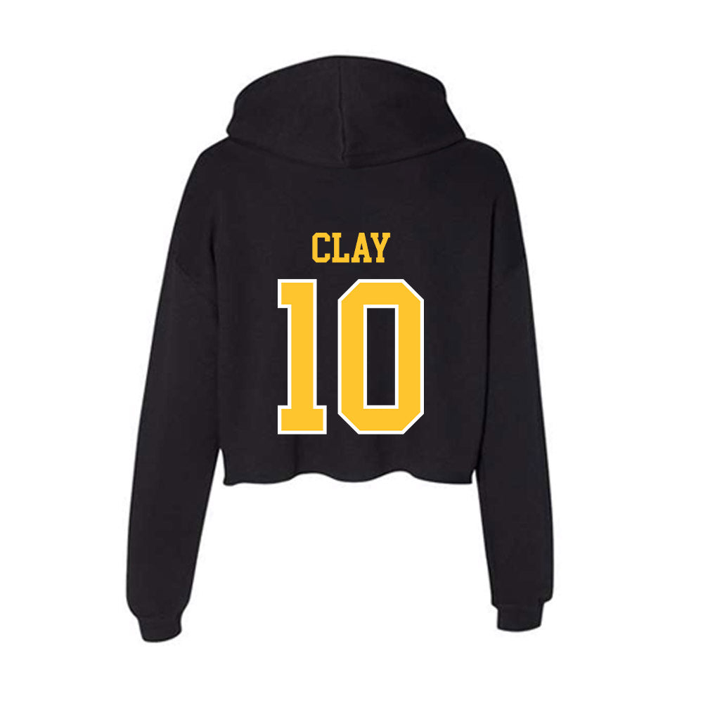 PLU - NCAA Women's Lacrosse : Mara Clay - Women's Crop Fleece Hoodie-1