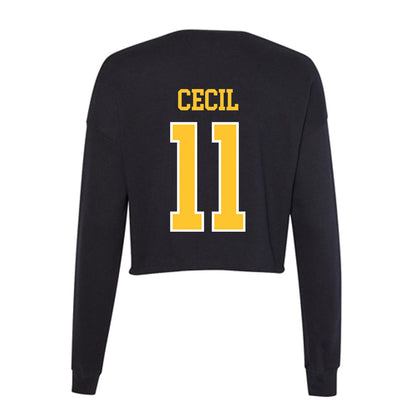 PLU - NCAA Women's Soccer : Hannah Cecil - Women's Cropped Crew Fleece-1