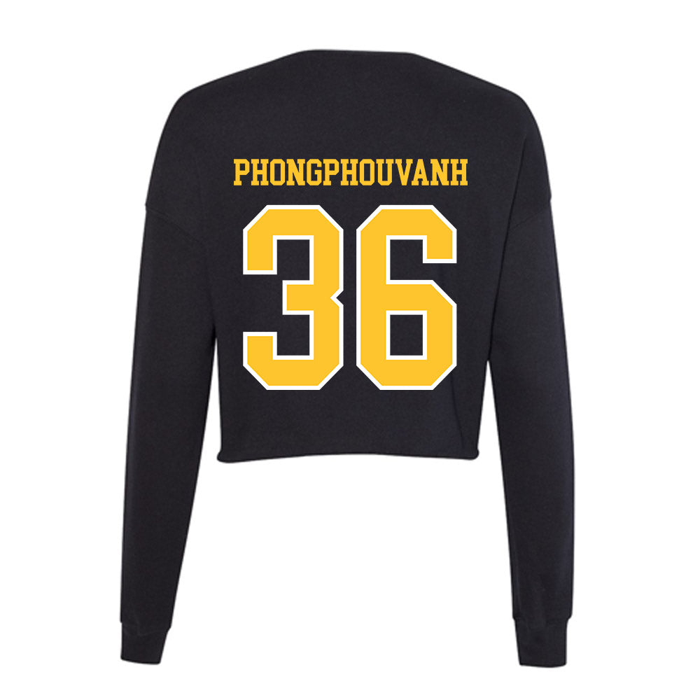 PLU - NCAA Football : Nathan Phongphouvanh - Women's Cropped Crew Fleece-1