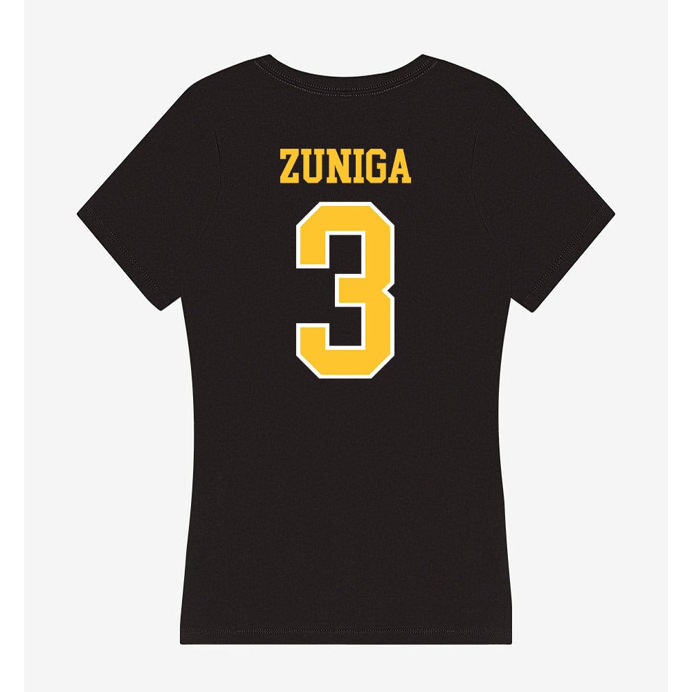 PLU - NCAA Men's Swimming & Diving : Emiliano Zuniga - Women's V-Neck T-Shirt-1