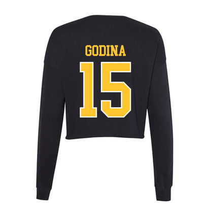 PLU - NCAA Softball : Madelynne Godina - Women's Cropped Crew Fleece-1