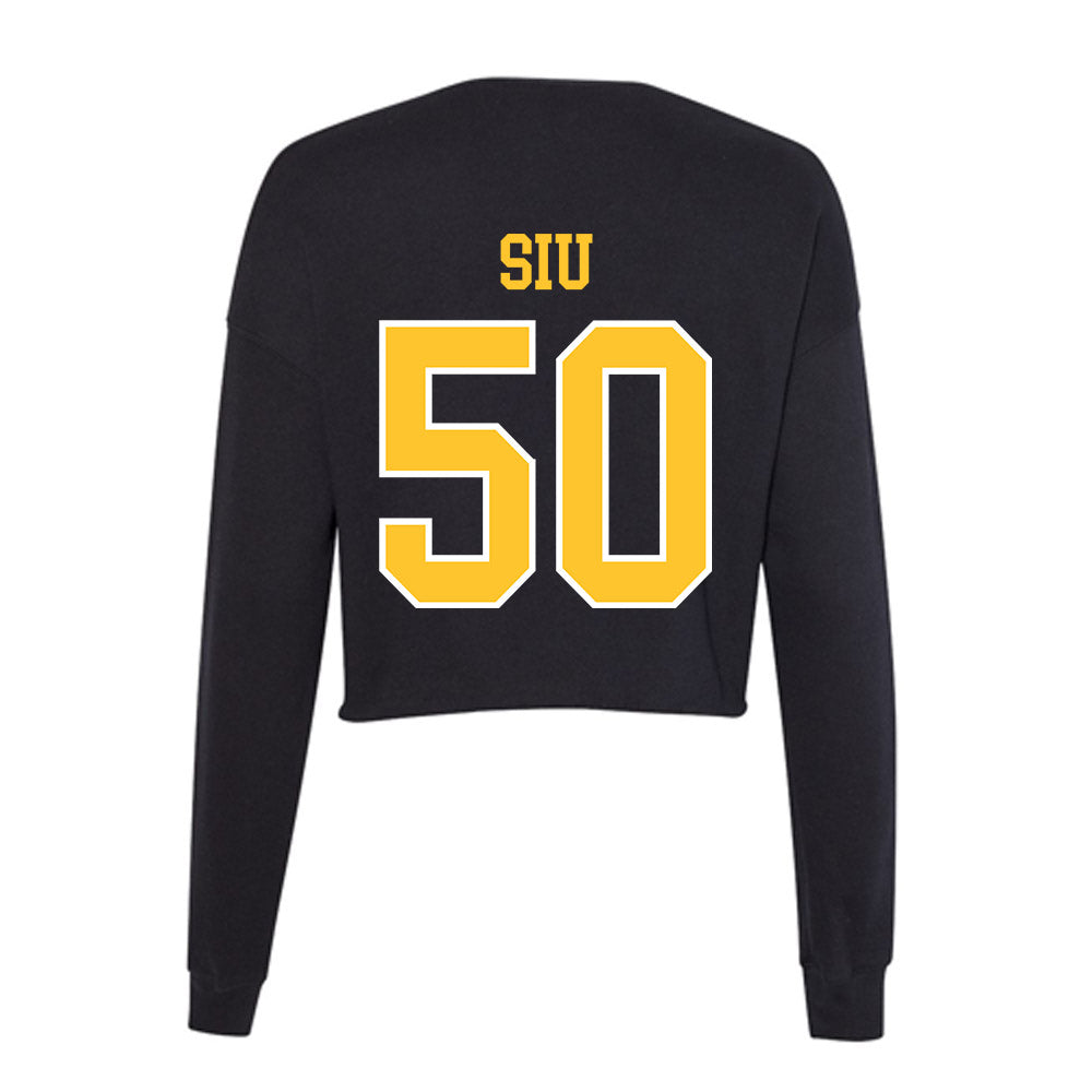 PLU - NCAA Softball : Alexa Siu - Women's Cropped Crew Fleece-1