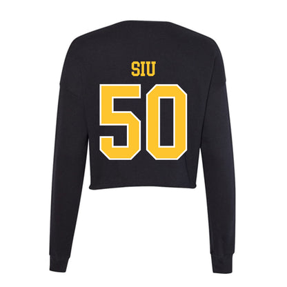 PLU - NCAA Softball : Alexa Siu - Women's Cropped Crew Fleece-1