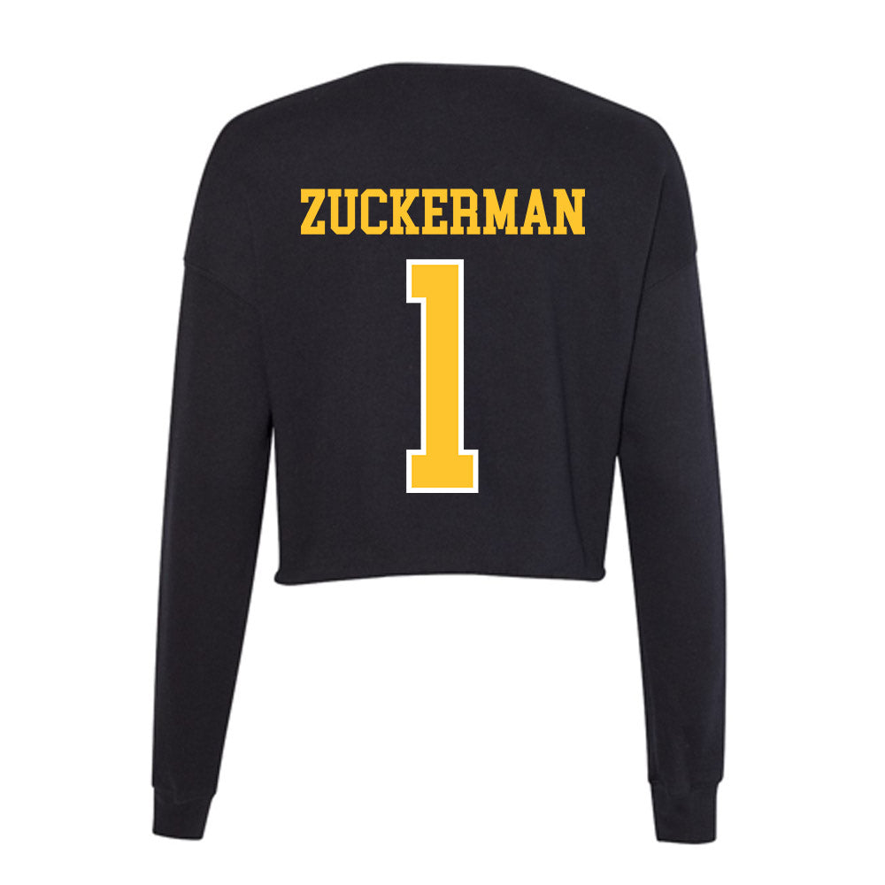 PLU - NCAA Men's Basketball : Zach Zuckerman - Women's Cropped Crew Fleece-1