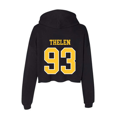 PLU - NCAA Football : Drew Thelen - Women's Crop Fleece Hoodie-1