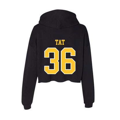 PLU - NCAA Baseball : Kyle Tat - Women's Crop Fleece Hoodie-1