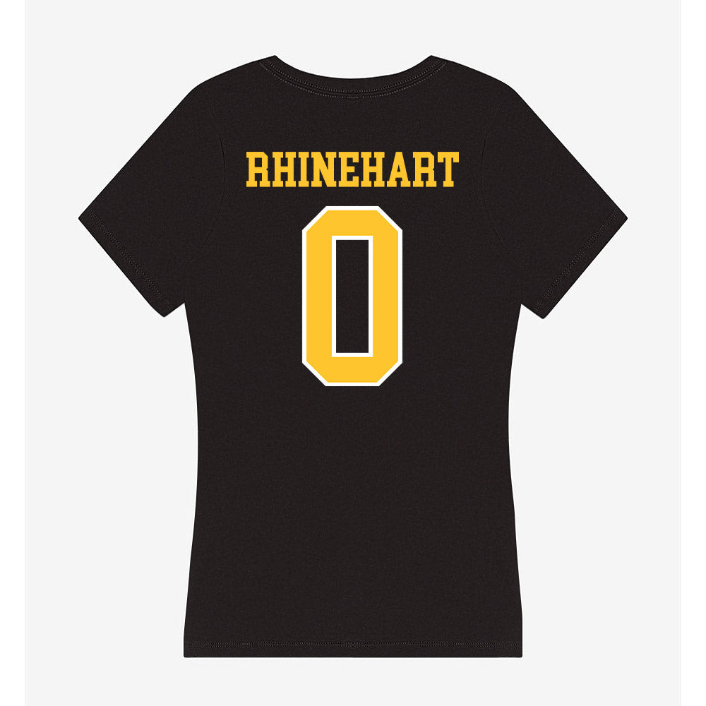 PLU - NCAA Softball : Rachael Rhinehart - Women's V-Neck T-Shirt-1