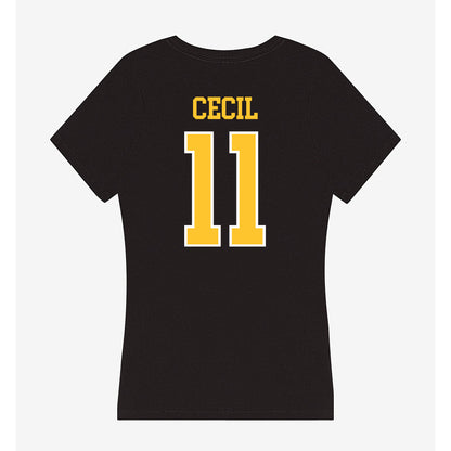 PLU - NCAA Women's Soccer : Hannah Cecil - Women's V-Neck T-Shirt-1