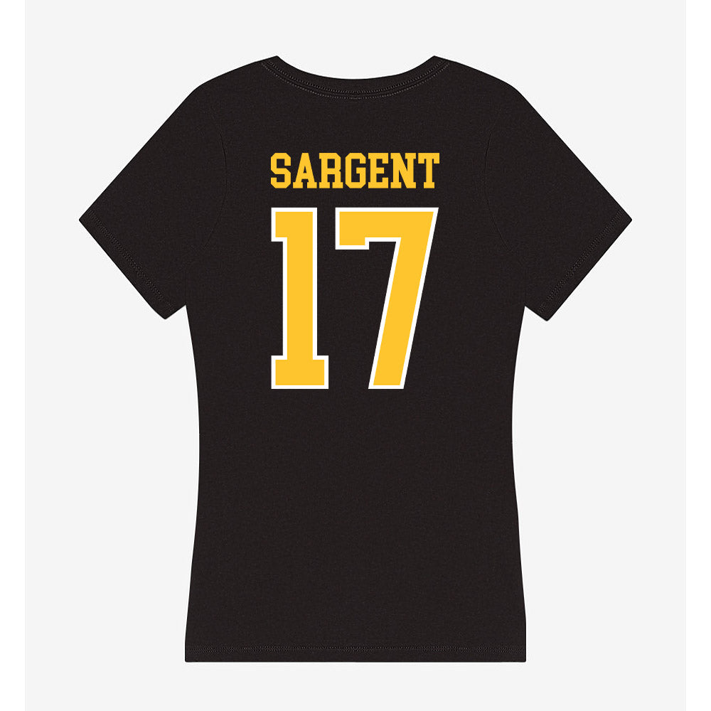 PLU - NCAA Football : Cole Sargent - Women's V-Neck T-Shirt-1