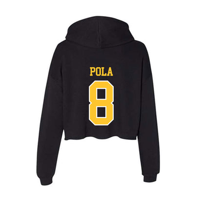 PLU - NCAA Football : Cross Pola - Women's Crop Fleece Hoodie-1