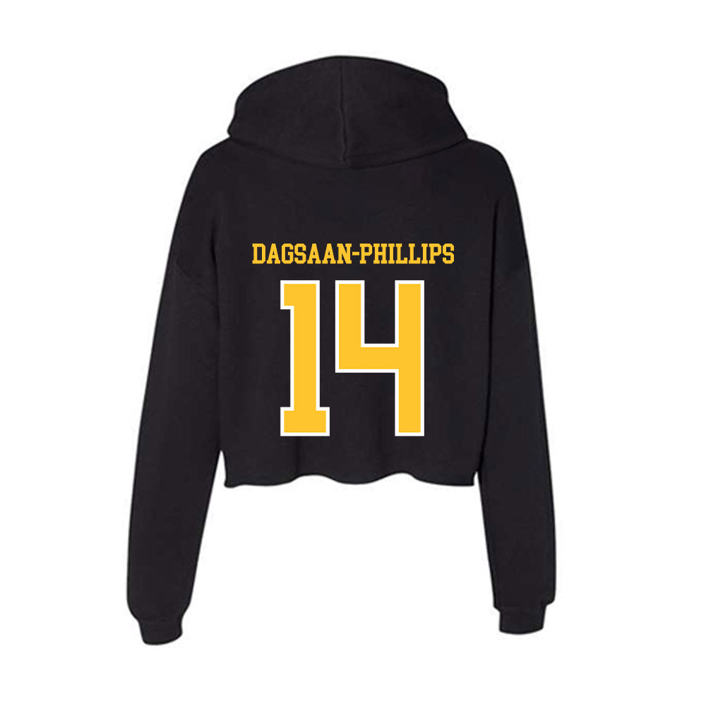 PLU - NCAA Football : Greysen Dagsaan-Phillips - Women's Crop Fleece Hoodie-1