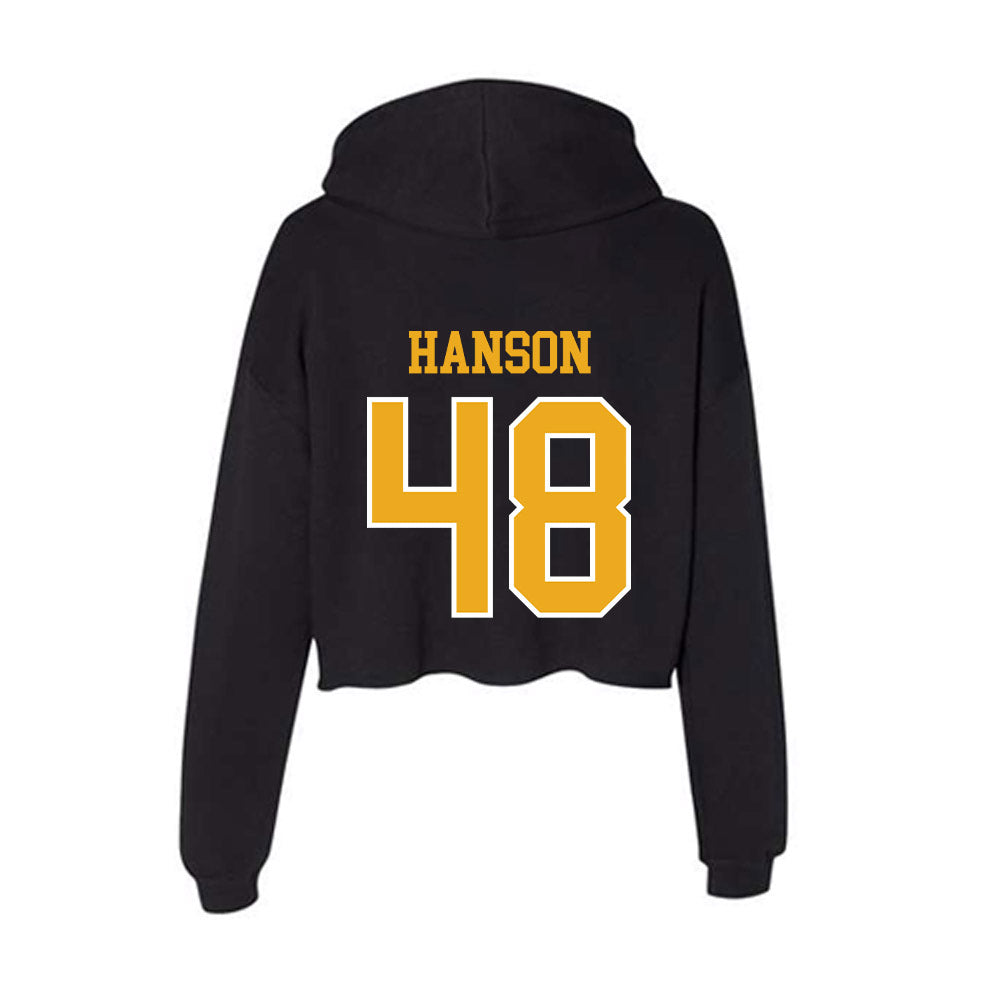 Canisius - NCAA Men's Lacrosse : Micah Hanson - Women's Crop Fleece Hoodie-1