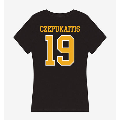 Canisius - NCAA Women's Lacrosse : Alexandra Czepukaitis - Women's V-Neck T-Shirt-1